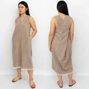 Missing You Already Mya Fringe Hem Midi Dress